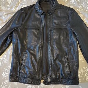 All Saints leather jacket large